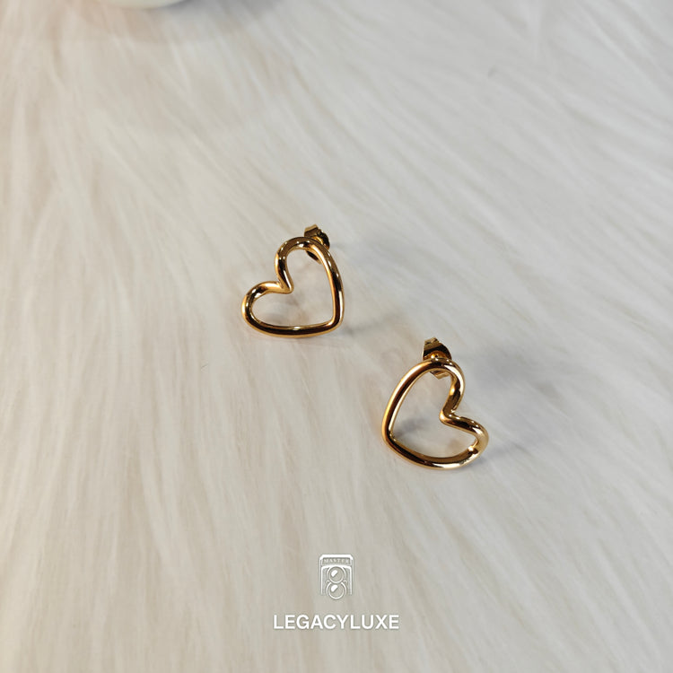 ElegantHeart Mini Hoops