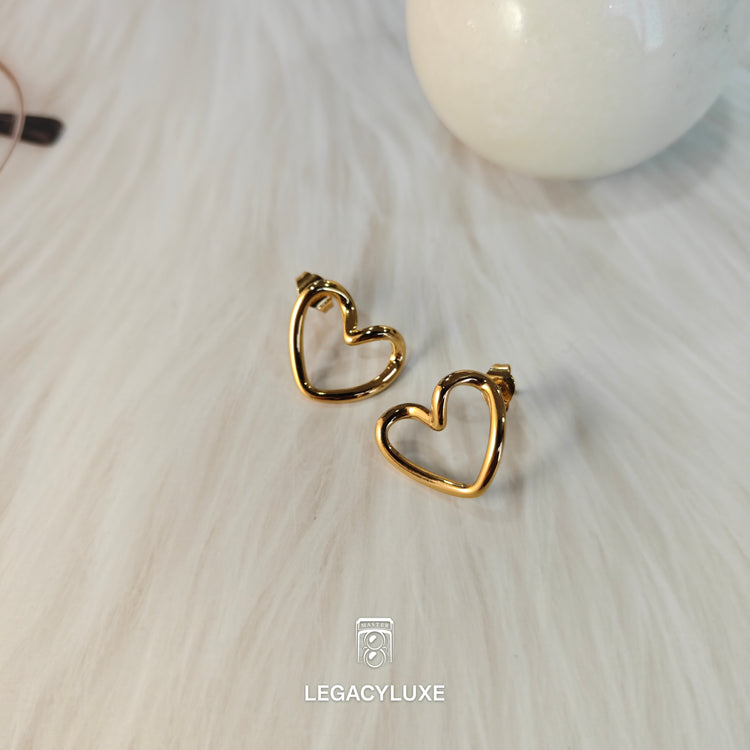 ElegantHeart Mini Hoops