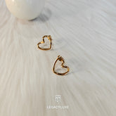 ElegantHeart Mini Hoops
