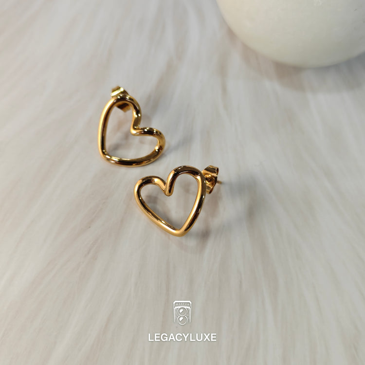 ElegantHeart Mini Hoops