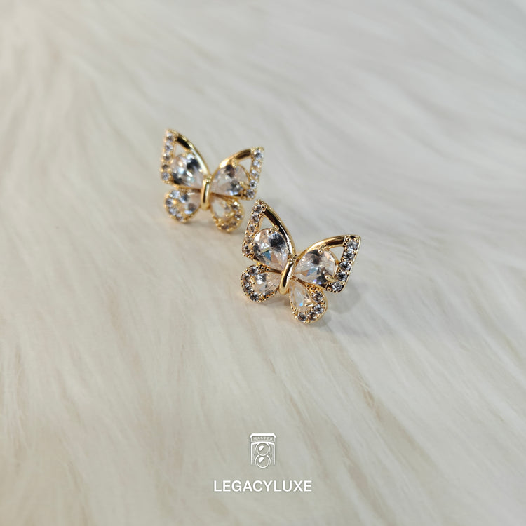 LuxeFlutter Crystal Studs