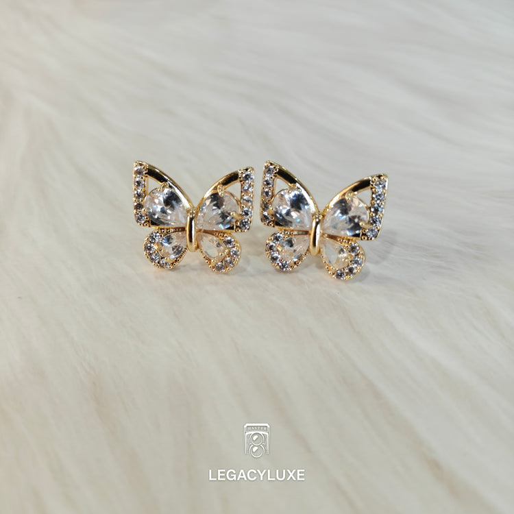 LuxeFlutter Crystal Studs