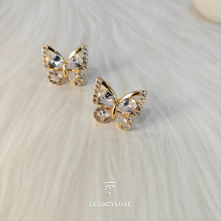 LuxeFlutter Crystal Studs