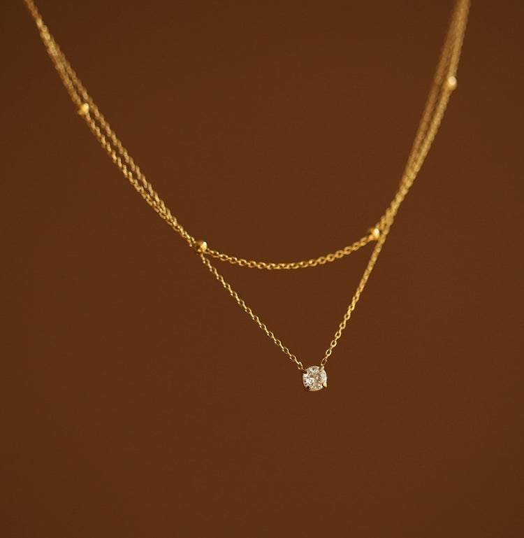 GlowDrop Layer Necklace