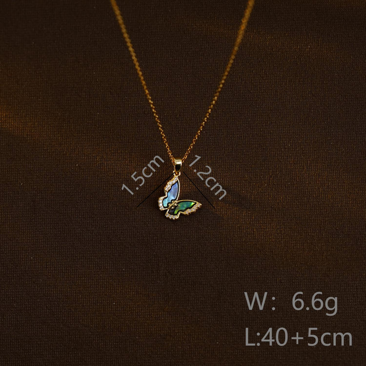 BlueFlutter Charm Necklace