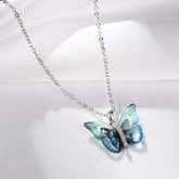 Blue Fantasy Butterfly Necklace
