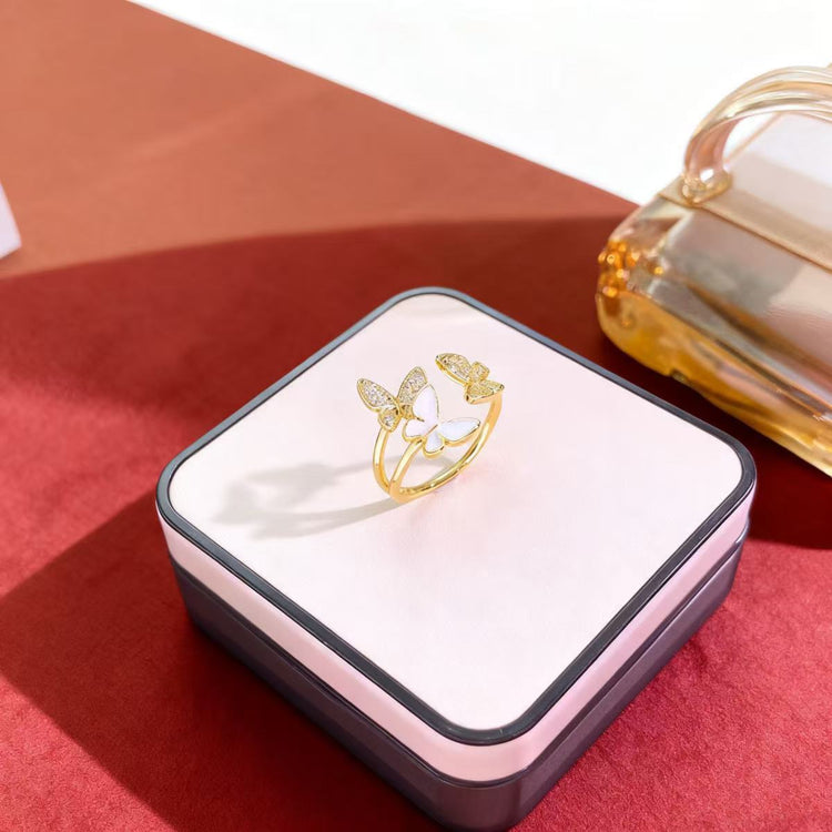 Three Butterflies Ring