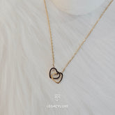 TogetherForever Hearts Pendant - golden