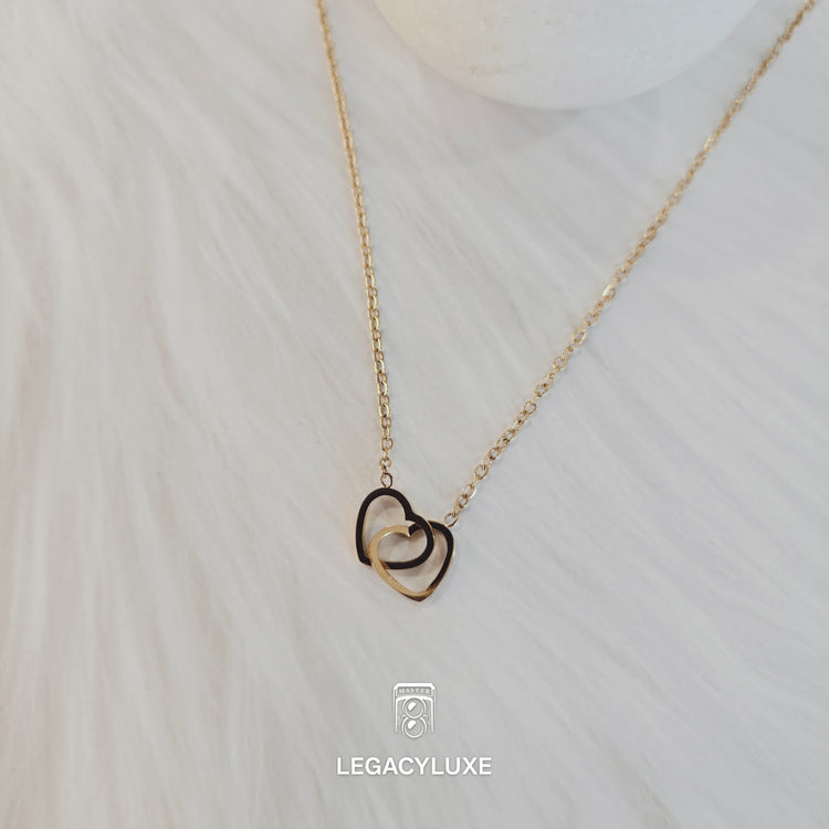 TogetherForever Hearts Pendant - golden