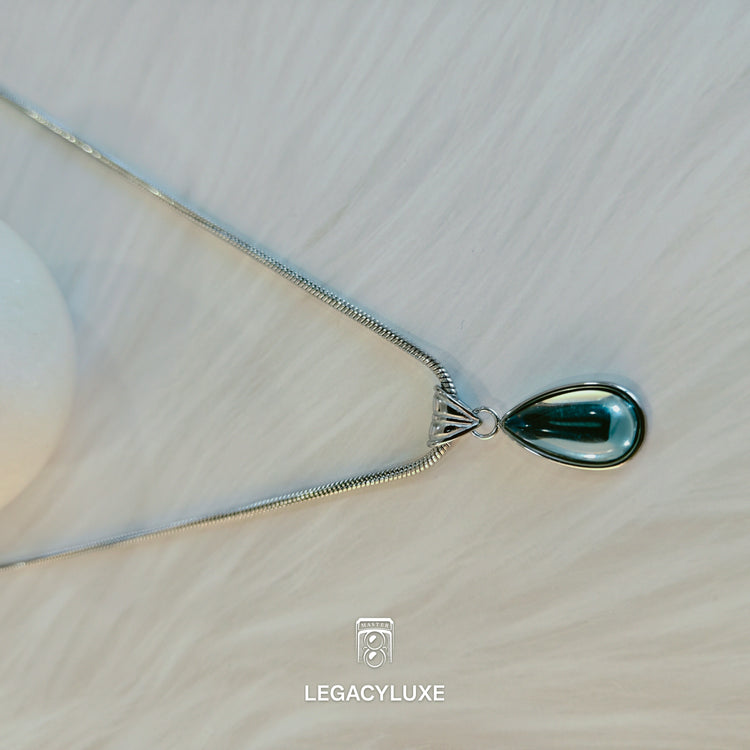 Natureluxe Drop Necklace - blue