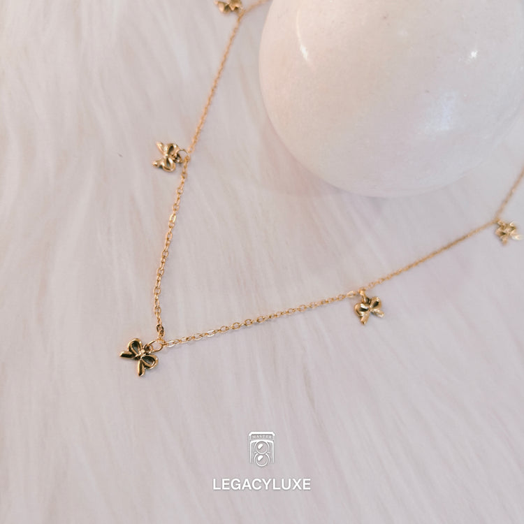 Sparkle Bow Necklace