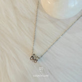 Crystal Trio Barrel Necklace