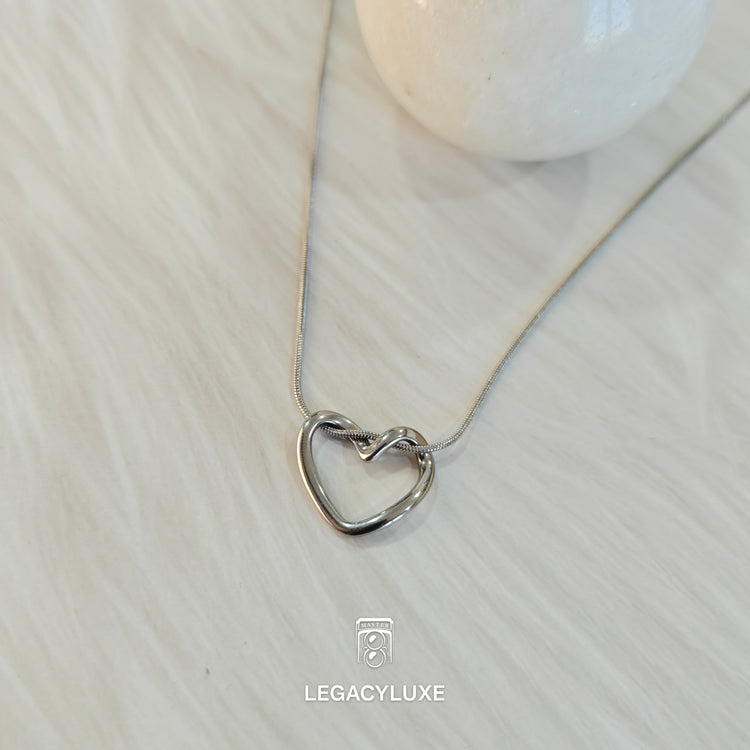 PureHeart Silver Necklace