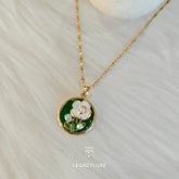 RoyalGreen Floral Necklace