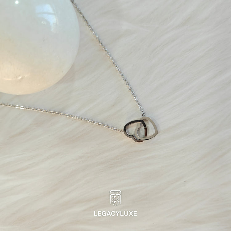TogetherForever Hearts Pendant - silver