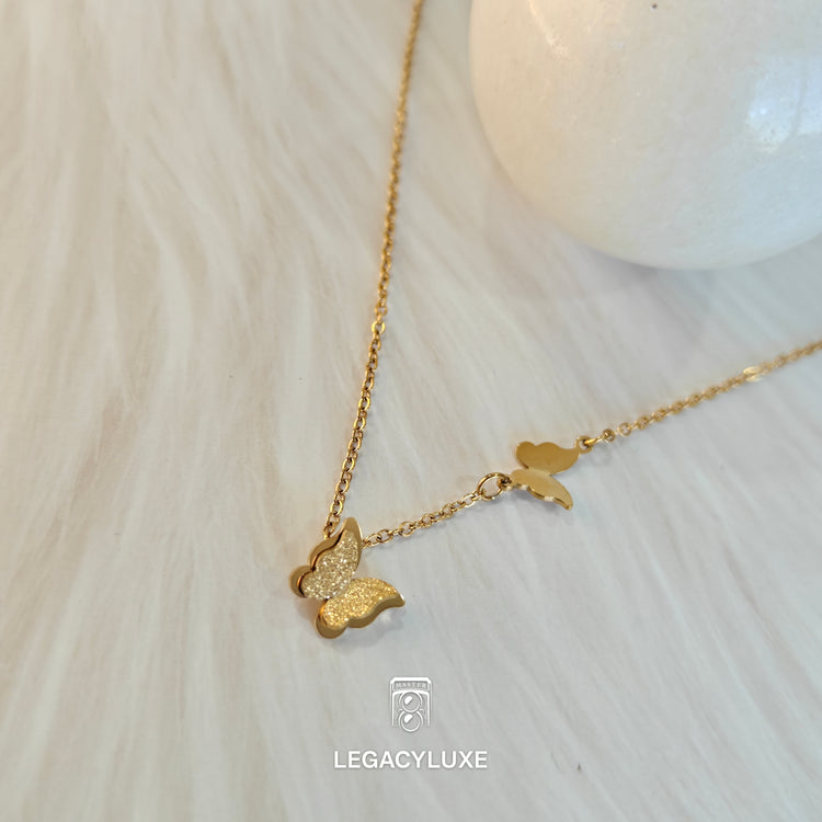 DoubleButterfly Glow Necklace