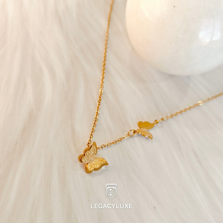 DoubleButterfly Glow Necklace