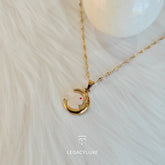 Crescent Glow Rabbit Necklace