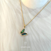 BlueFlutter Charm Necklace