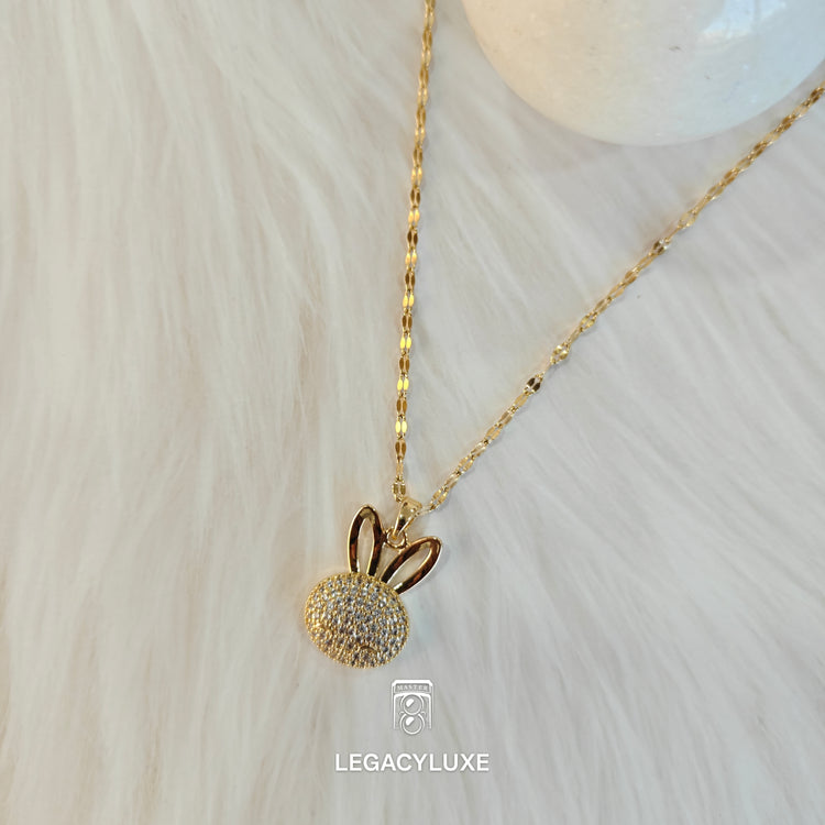 golden BunnyBliss Necklace
