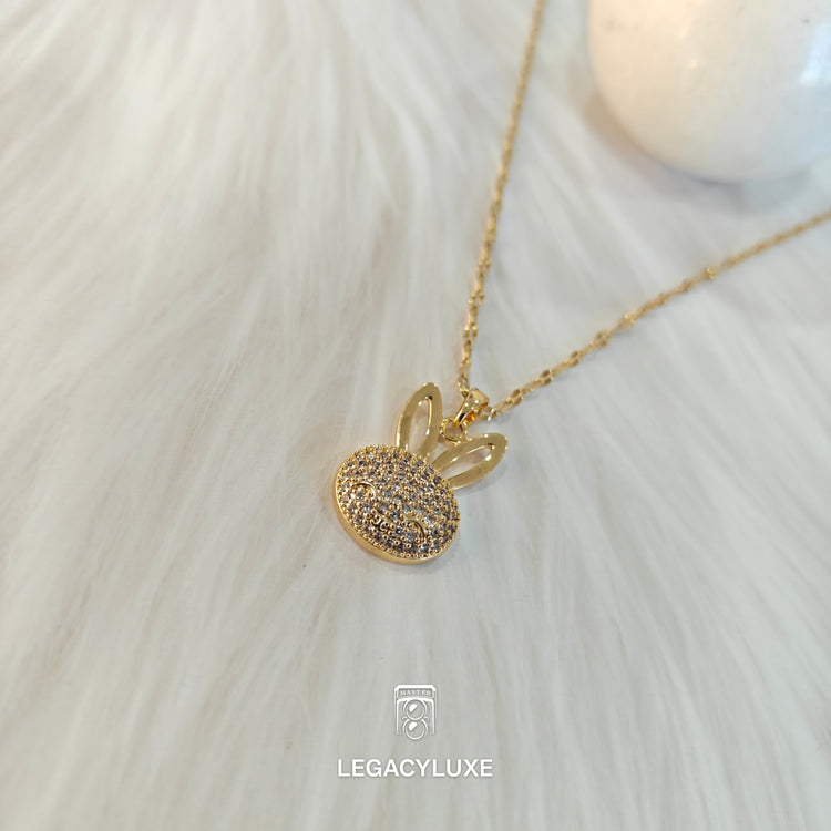 golden BunnyBliss Necklace