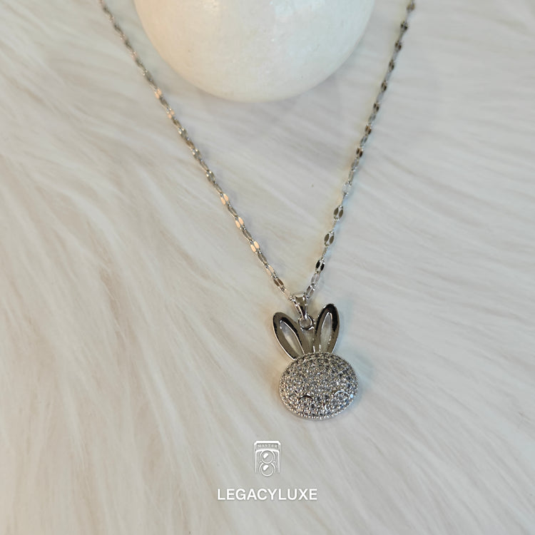 silver BunnyBliss Necklace