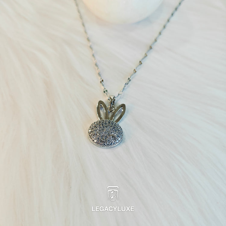 silver BunnyBliss Necklace