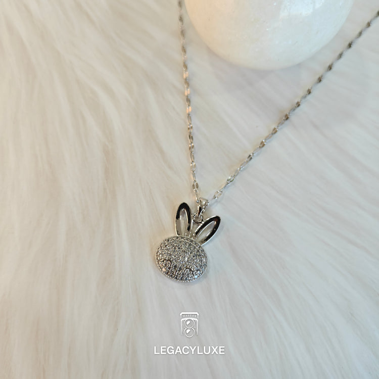 silver BunnyBliss Necklace