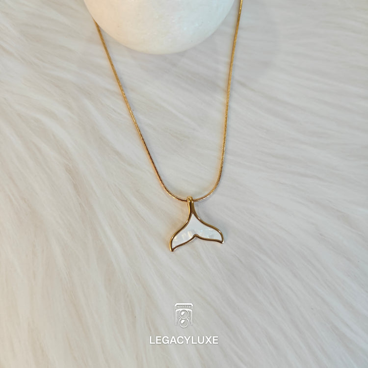 Dolphin tail necklace
