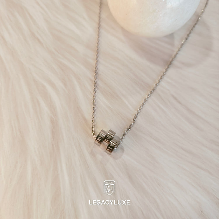 Silver Luxe Trio Necklace