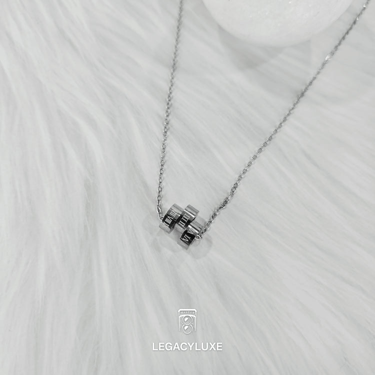 Silver Luxe Trio Necklace
