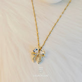 Crystal bow Necklace