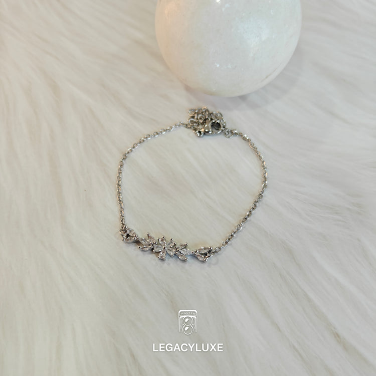 SilverBloom Sparkle Bracelet