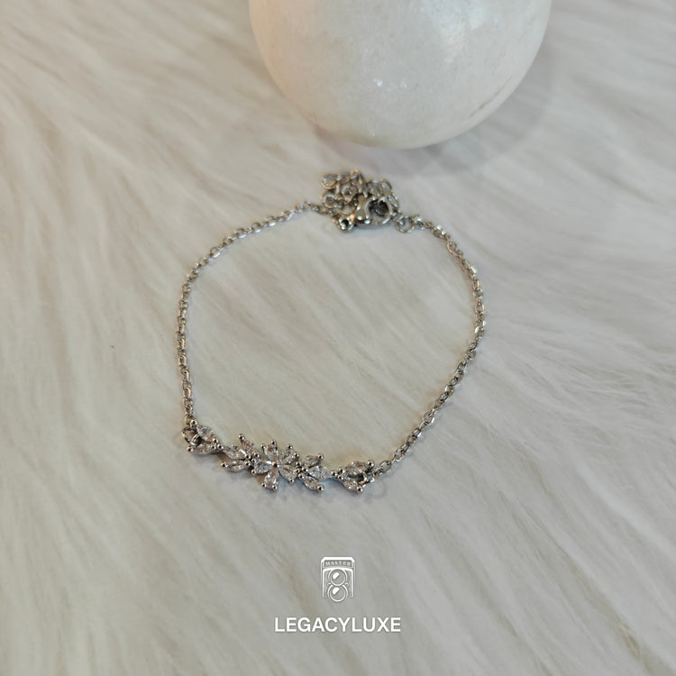 SilverBloom Sparkle Bracelet