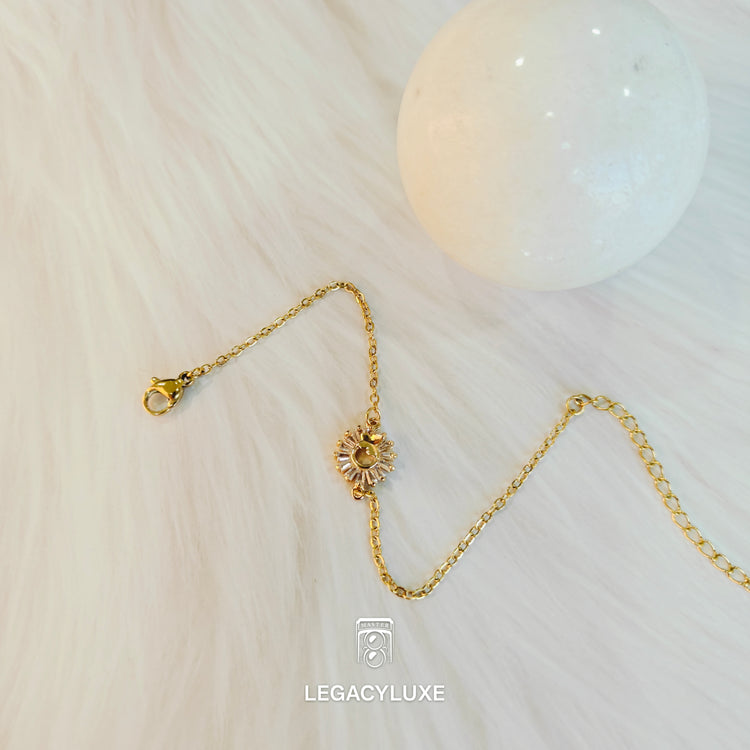DazzleBloom Gold Bracelet