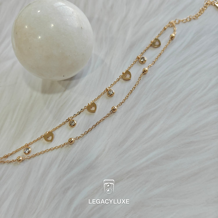 GleamDrops Dual-Layer Gold Bracelet