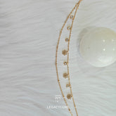 CelestiDangle Dual-Layer Gold Bracelet