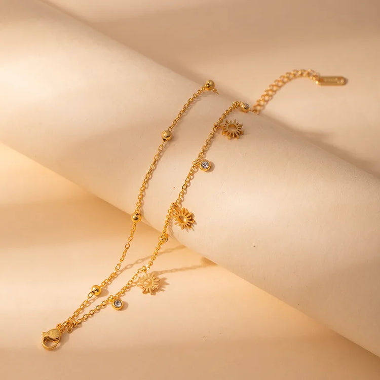 SunCharm Dainty Gold Bracelet