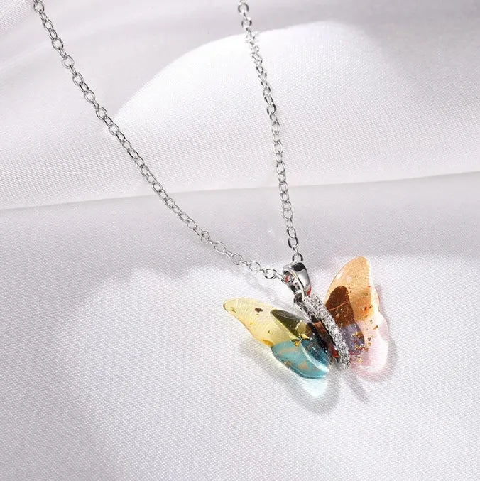 golden red necklace