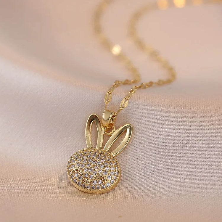 golden BunnyBliss Necklace