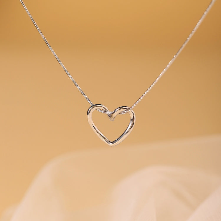 PureHeart Silver Necklace