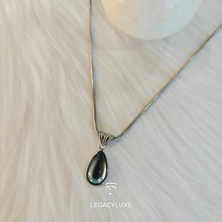 Natureluxe Drop Necklace - blue