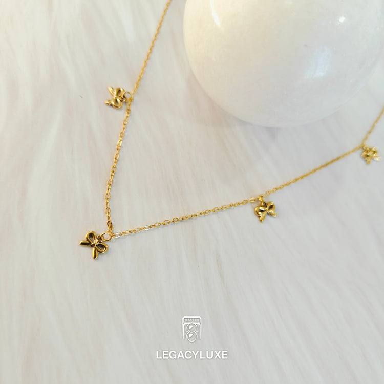 Sparkle Bow Necklace