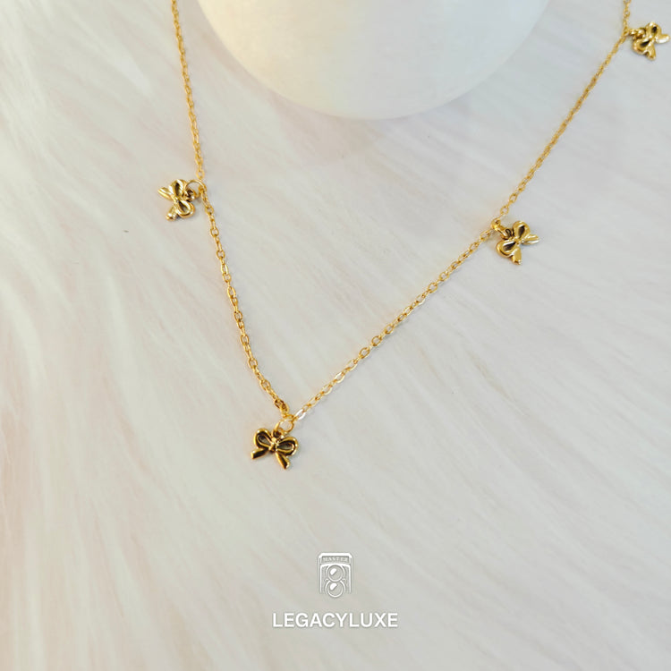 Sparkle Bow Necklace
