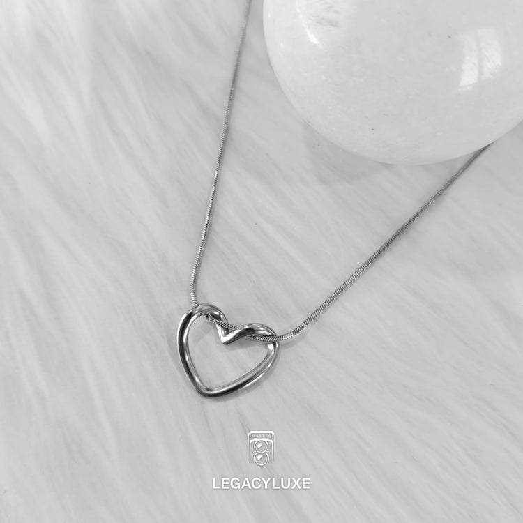 PureHeart Silver Necklace