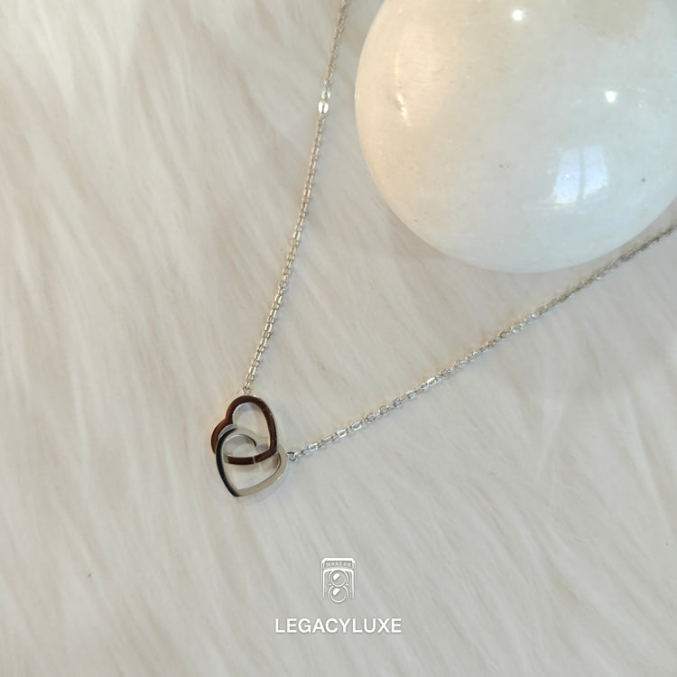 TogetherForever Hearts Pendant - silver
