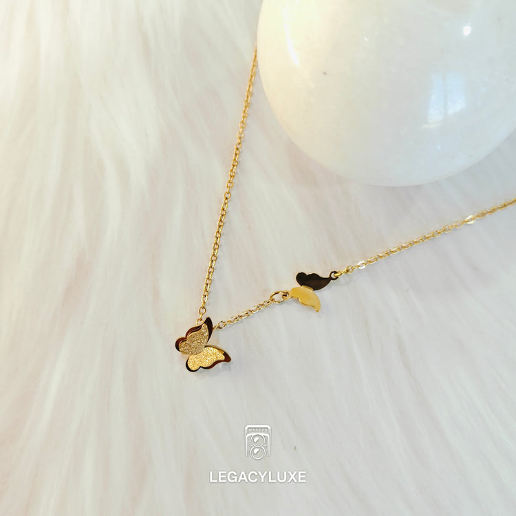 DoubleButterfly Glow Necklace