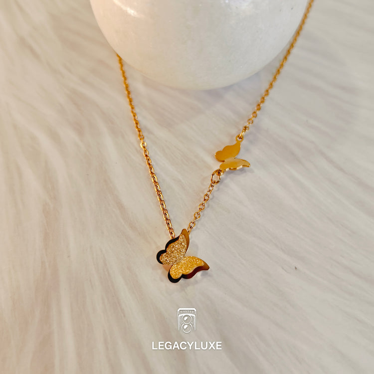 DoubleButterfly Glow Necklace