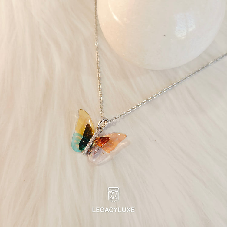 golden red necklace