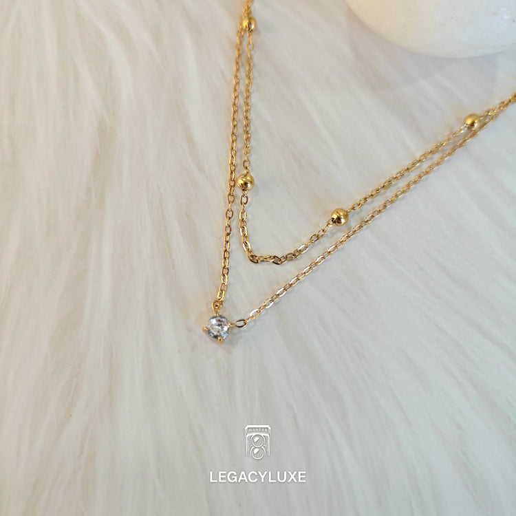 GlowDrop Layer Necklace
